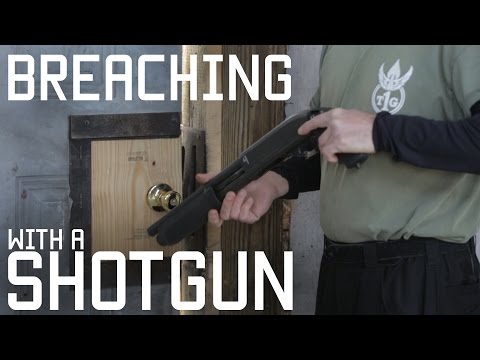 How to Breach a door with a shotgun | CQB shotgunning a door | Tactical Rifleman