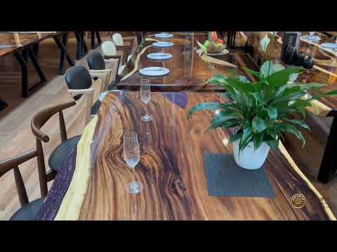NTS 001649 - Violet Live Edge Dining Table