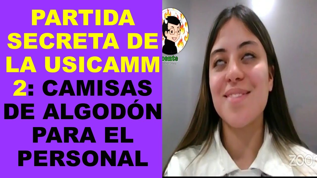 Soy Docente: PARTIDA SECRETA DE LA USICAMM 2: CAMISAS DE ALGODÓN  PARA EL PERSONAL