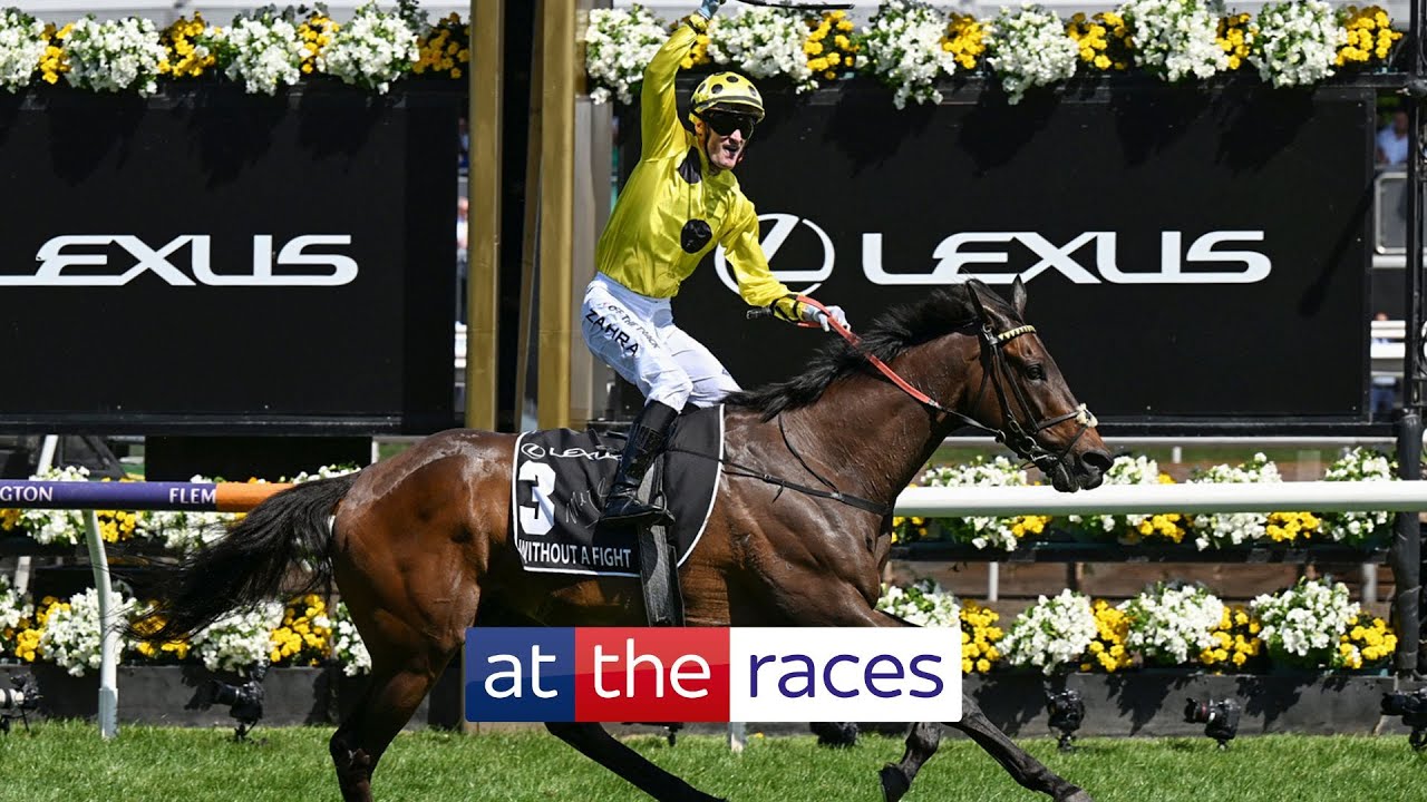 WITHOUT A FIGHT powers to Melbourne Cup glory for Mark Zahra!