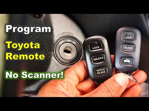 How to PROGRAM Toyota Remote Fob Yourself / Remote programming for Toyota Corolla, Camry, Sienna etc