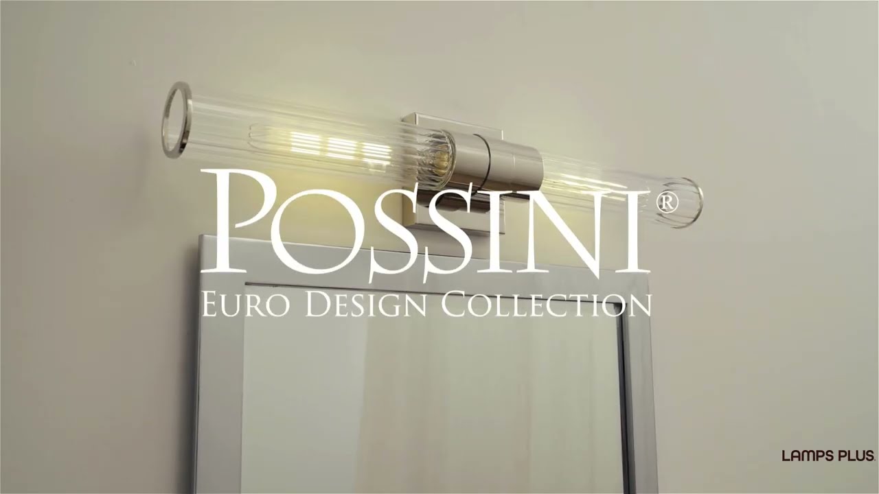 Video 1 Watch A Video About the Possini Euro Isabella Polished Nickel 2 Light Bath Light