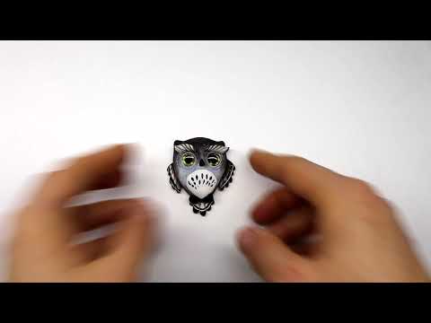 OWL  jewelry brooch. Pendant, ring, earrings, mug decor, jar decor. Polymer clay. Handmade