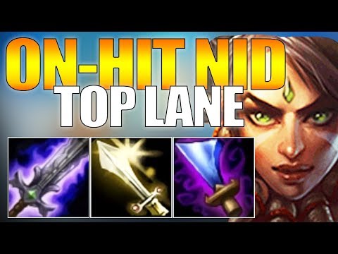 PURE ON-HIT NIDALEE TOP! (well it's... something.. ) LEAGUE OF LEGENDS