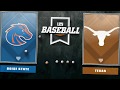 Texas Baseball vs Boise State Game 3 LHN Highlights [Feb. 23, 2020]
