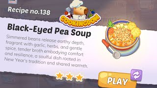 【Cookingdom】Recipe No.138 Black-Eyed Pea Soup #gameplay #walkthrough #asmr #IOSgame #cooking