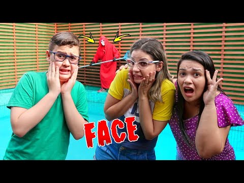 FACE followed us all the way to the pool! We had to run away!