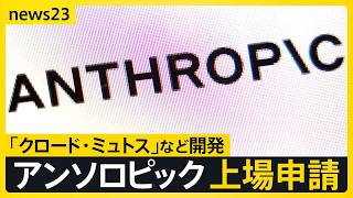 米AI企業アンソロピックが上場申請…早ければ秋に上場の可能性 「NISA」資産運用にも影響か【news23】｜TBS NEWS DIG