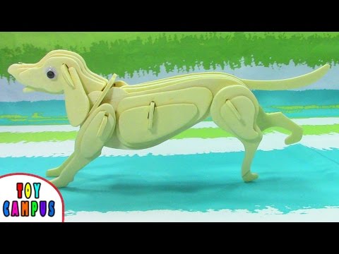 DIY Wooden Puppy Craft | Build Your Own Puppy | ToysReview ToyCampus