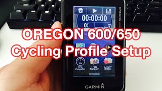 How to setup Garmin Oregon 600/650 GPS for Cycling