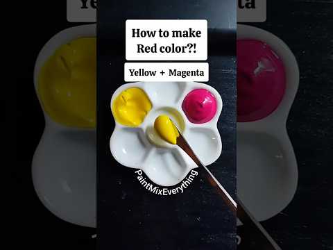 How to Make Red Color? ❤️ Satisfying Paint Mixing #paintmixing #colormixing #asmr #red #acrylicpaint