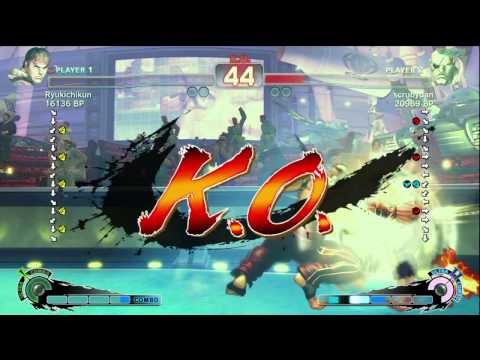Ryukichikun [Ryu] vs scrubydan [Sagat] 1/2 SSF4 Japanese Online Ranked Matches - TRUE-HD