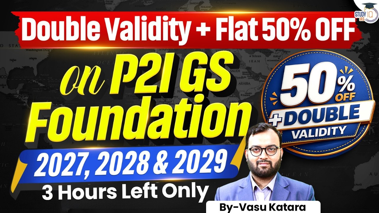 Last 3 Hours Left ⏰ | Get 50% Off + Double Validity on UPSC Courses