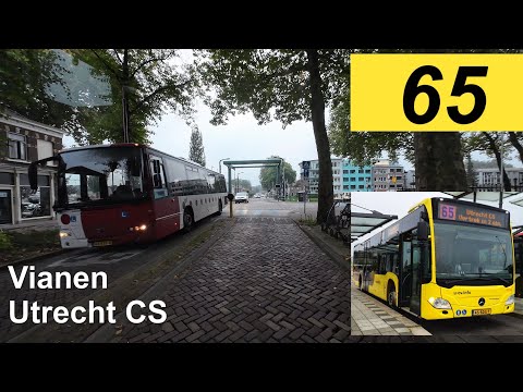 U-OV lijn 65: Vianen Lekbrug -  Utrecht CS Jaarbeurszijde | Qbuzz Utrecht | Qbuzz 4148 | 2024