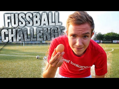 Fußball Challenge mit ROHE EIER Bestrafung!