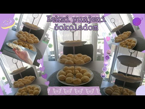 KEKSI PUNJENI ČOKOLADOM 🍫