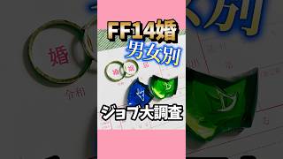 【FF14】モテジョブNo.1がわかる!?エオルゼア婚ジョブ大調査!! #ff14 #shorts #エオ婚