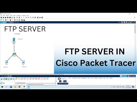 FTP Server In Cisco Packet tracer in Hindi.