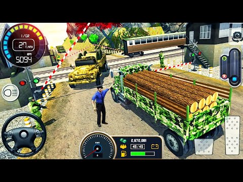 US Army Transport Truck Offroad Simulator - Cargo Vehicle Driving Mountain 3D - Android GamePlay #2