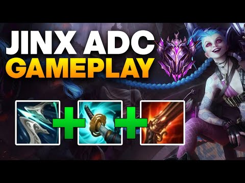 Jinx ADC Gameplay - The best Jinx build in season 11