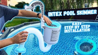 Unbox + Easy Step by Step Setup Intex pool skimmer for our Coleman pool.
