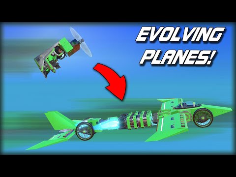 Evolving the Best Planes by Survival of the Fittest! (Trailmakers Multiplayer Gameplay)