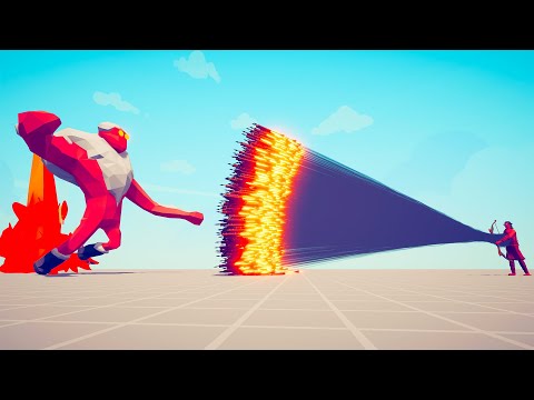 GIANT FLAME WARRIOR vs EVERY GOD - Totally Accurate Battle Simulator TABS