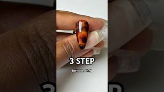 TORTOISE SHELL NAIL ART TUTORIAL 🐢🤎 #nails #nailart #naildesign #nailtutorial #tortoiseshellnails