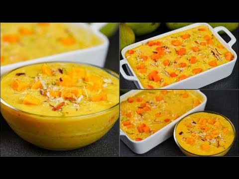 MANGO KHEER RECIPE | MANGO RICE KHEER RECIPE | MANGO DESSERT | EASY DESSERT RECIPE | MANGO PAYASAM