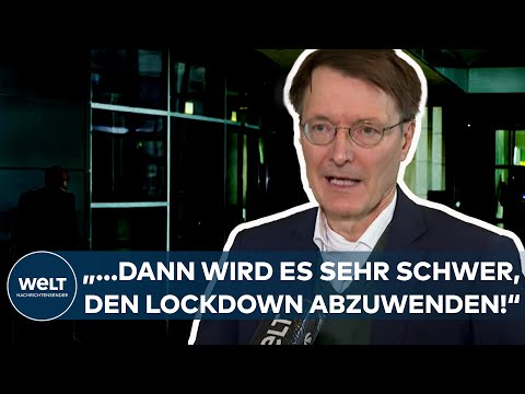 CORONA: "...dann wird es sehr schwer, den Lockdown abzuwenden!" - Karl Lauterbach I WELT Interview
