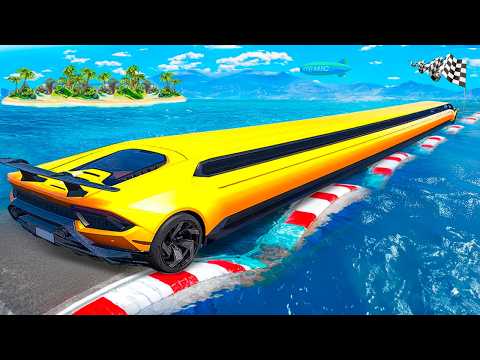 Testing Cars vs WATER Speed Bumps in GTA 5!