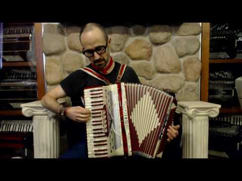 4167 - Candy Striped Iorio Tone Chamber Model Piano Accordion LM 41 120 $799