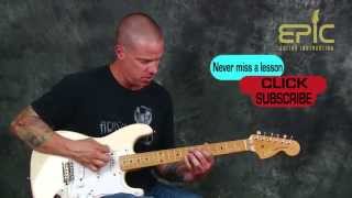 Blues rock guitar lesson Learn licks rhythms scales from Testify Stevie Ray Vaughan SRV