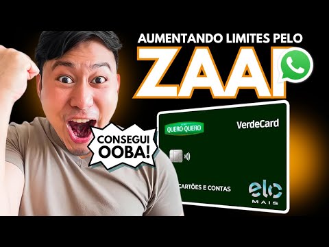 O CARTÃO QUERO QUERO ELO FINALMENTE AUMENTOU MEU LIMITE PELO ZAP, SOLICITE O SEU AGORA MESMO