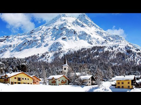 Sils im Engadin - Snowy Village - Walking Tour of a Fairytale Village of Switzerland - Travel Vlog