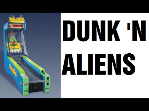Dunk n Aliens Arcade Bowling Ticket Skill Tester Machine