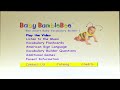 Opening To Baby BumbleBee Bee Smart Baby Vocabulary Builder 1 2002 VHS Volume DVD Intro