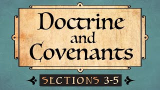 Doctrine and Covenants Sections 3-5 Come Follow Me Ponderfun (In Color)