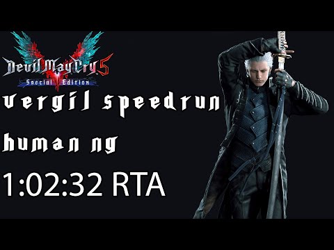(OLD) DMC5SE Speedrun Vergil NG Human 1:02:32