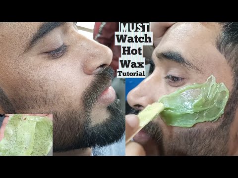 HOT FACE WAXING FOR MEN'S | Best Unwanted Hair Remove...