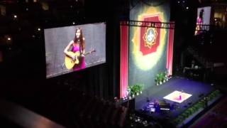 Andrea Davidson sings at the Yum Center!