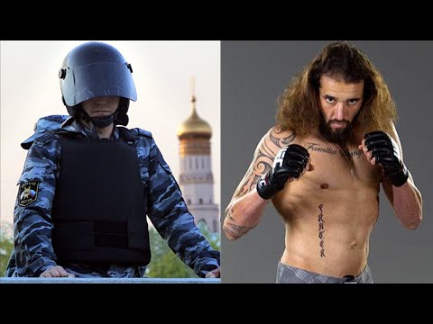A policeman from the Shlemenko team or an American Spartan? Cool fight with an unexpected ending!