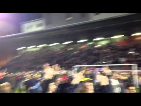 Leyton orient vs Peterborough PITCH INVASION