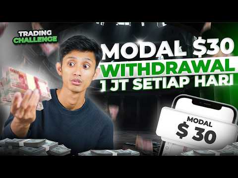Trading $30 withdrawal 1.5 juta setiap hari | Trading_Challenge EP 3