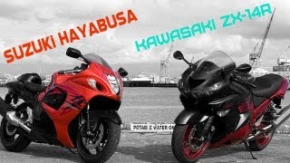 Suzuki GSX-R 1300 HAYABUSA VS Kawasaki Ninja zx-14r
