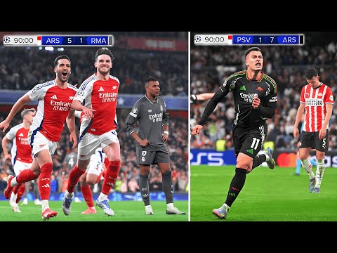 Los 12 mejores partidos de la Champions League del Arsenal