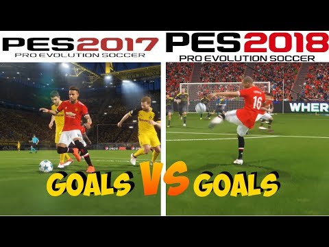 PES 2018 vs PES 2017 Goals - Which are better?  YOU DECIDE!