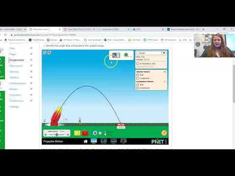 Phet Projectile Trajectory Lab