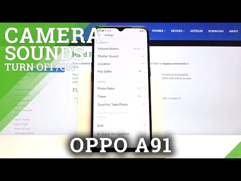 How to Turn Off Camera Shutter Sound in OPPO A91 – Camera Settings