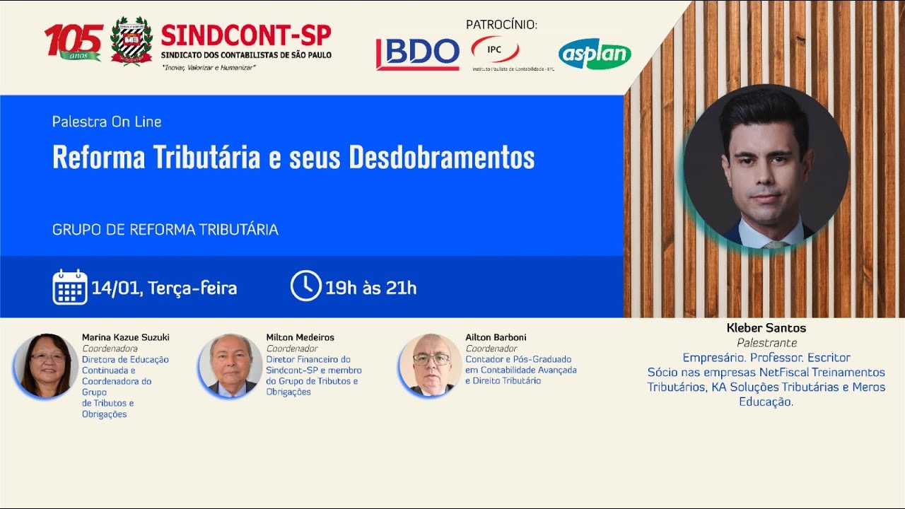 Grupo de Estudos Reforma Tributária - Reforma Tributária e seus desdobramentos